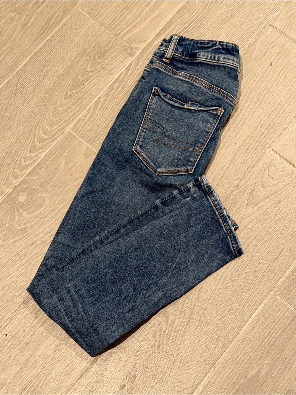 American Eagle Outfitters Men's Dark Blue Straight Jeans